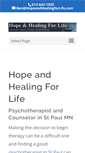 Mobile Screenshot of hopeandhealingforlife.com